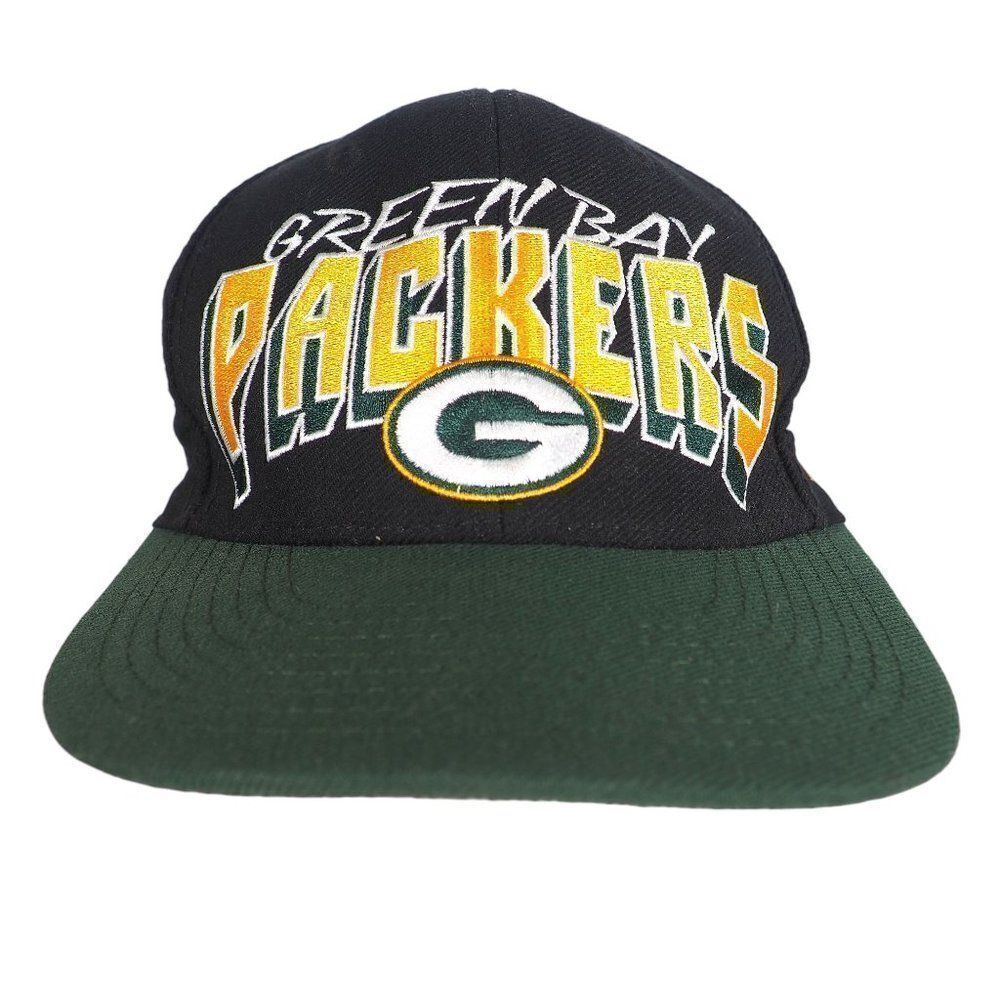 Reebok Vintage Green Bay Packers Large Logo Snapback Hat